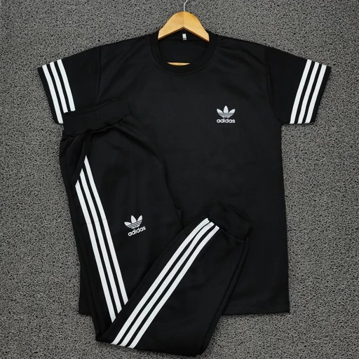 ست لباس ورزشی مشکی مدل Adidas