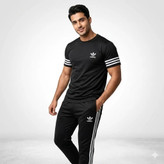 ست لباس ورزشی مشکی مدل Adidas